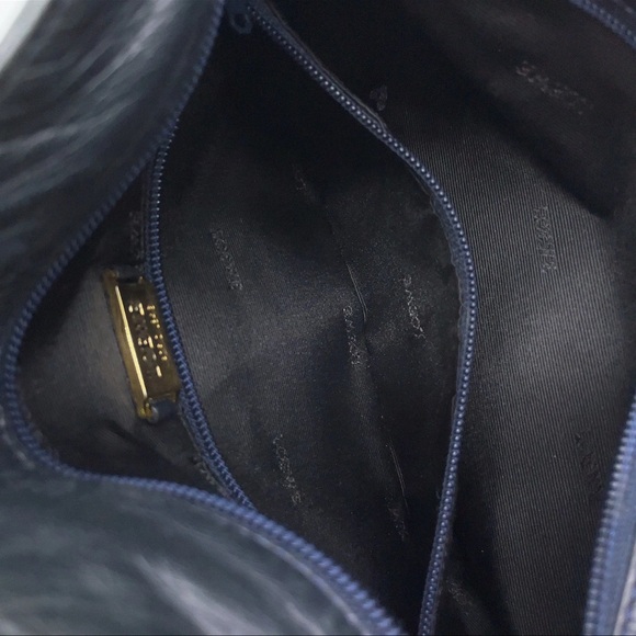 LOEWE Anagram Leather Navy Tote Bag - Picture 15 of 16